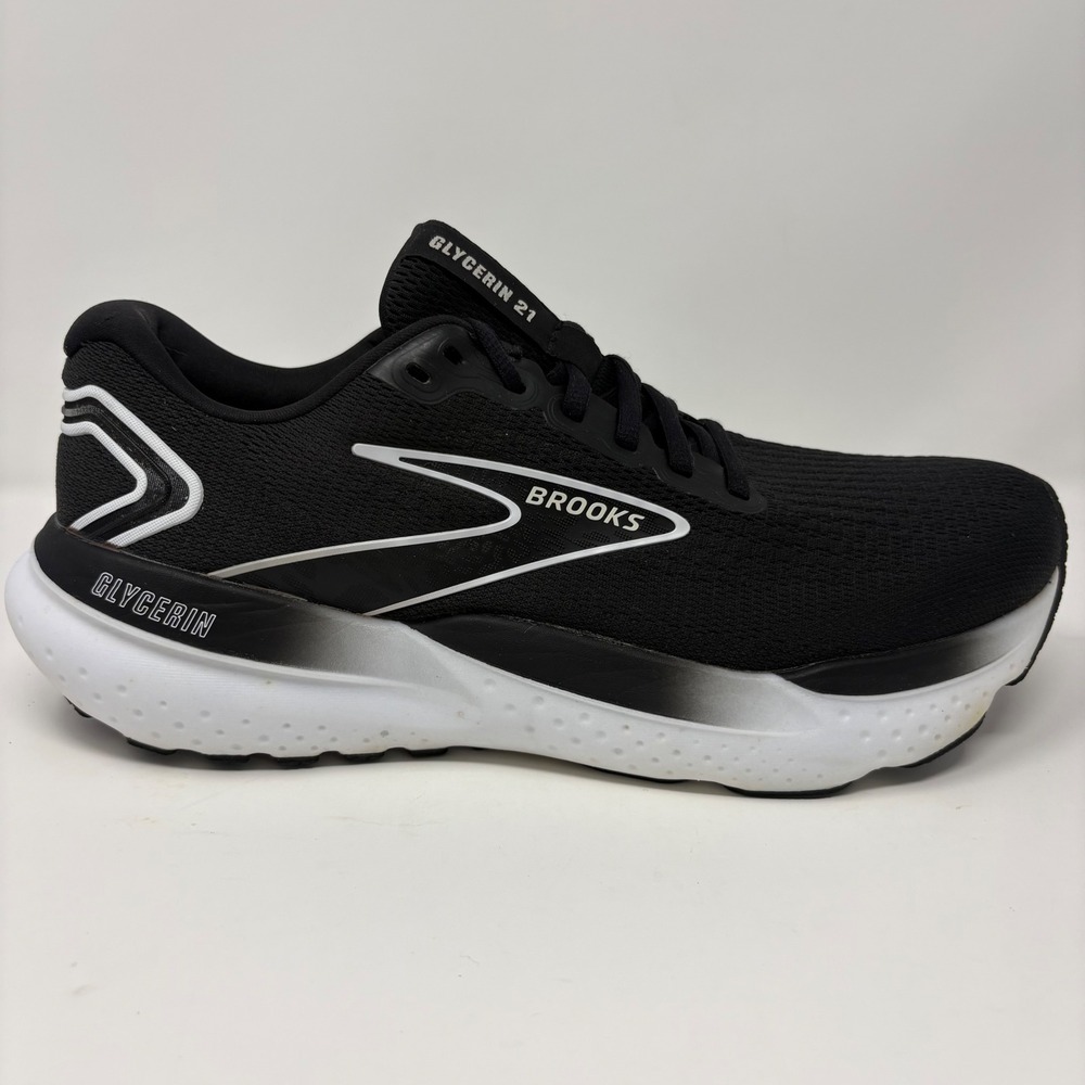 Brooks Glycerin 21 Women Size 10.5 Black Running Shoes (1204081B090)
